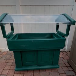 Portable Plastic Food And Salad Bar- Restaurant Quality- Catering Or For Your Own Backyard Kitchen And Outdoor  Cook Outs In Your Home 