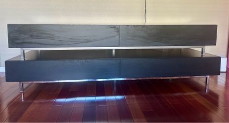 Modern two-piece media console / TV stand — fits 75"+ TVs