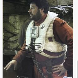 BAS COA GREG GRUNBERG SIGNED 8x10 STAR WARS PHOTO BECKETT
