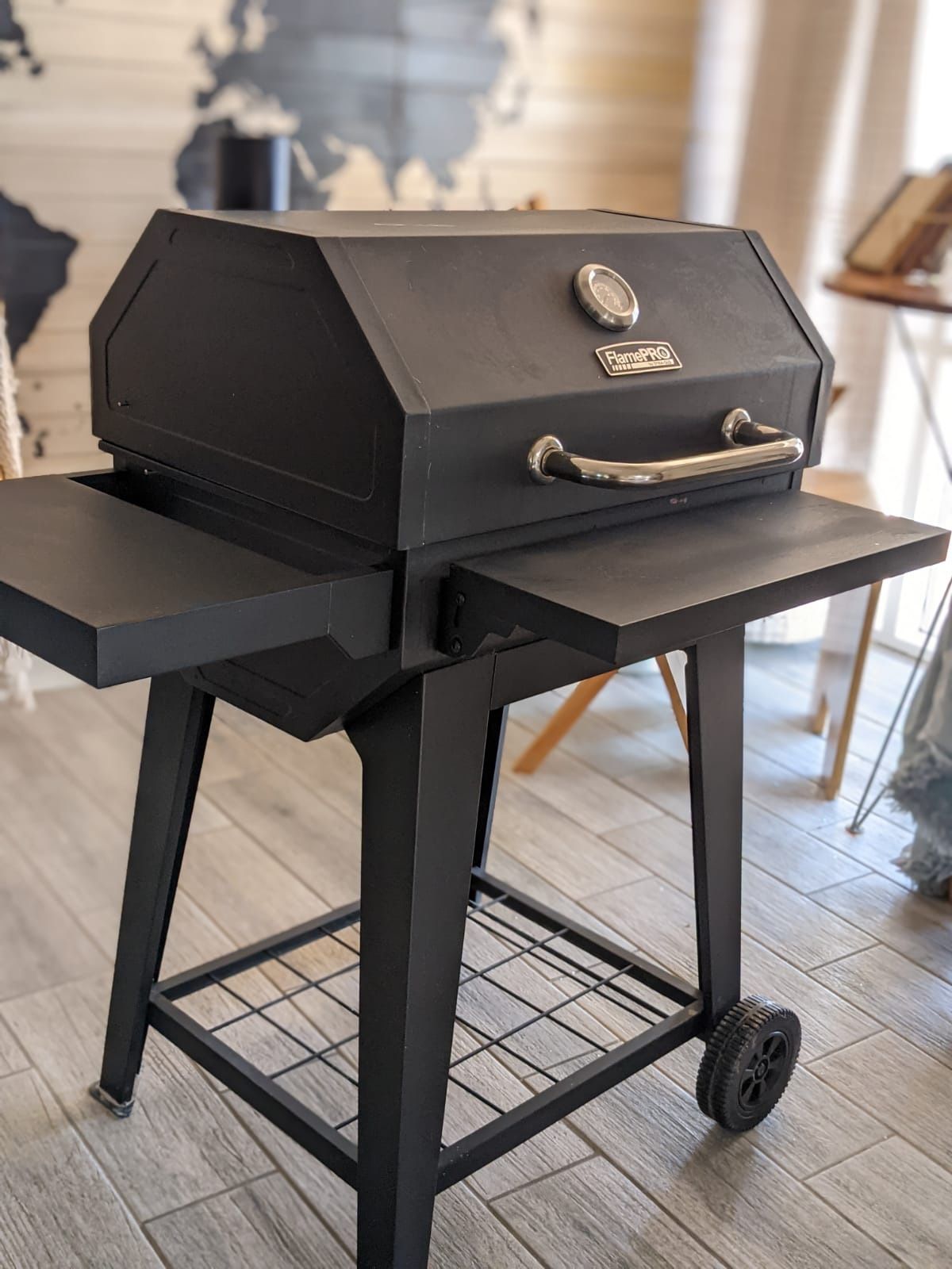FlamePro FlamePro by Dyna-Glo 24.9-in W Black Barrel Charcoal Grill