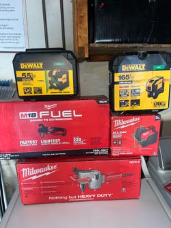 Milwaukee Tools All brand new
