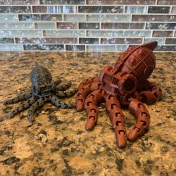 3D Printed Articulate Steampunk Octopus