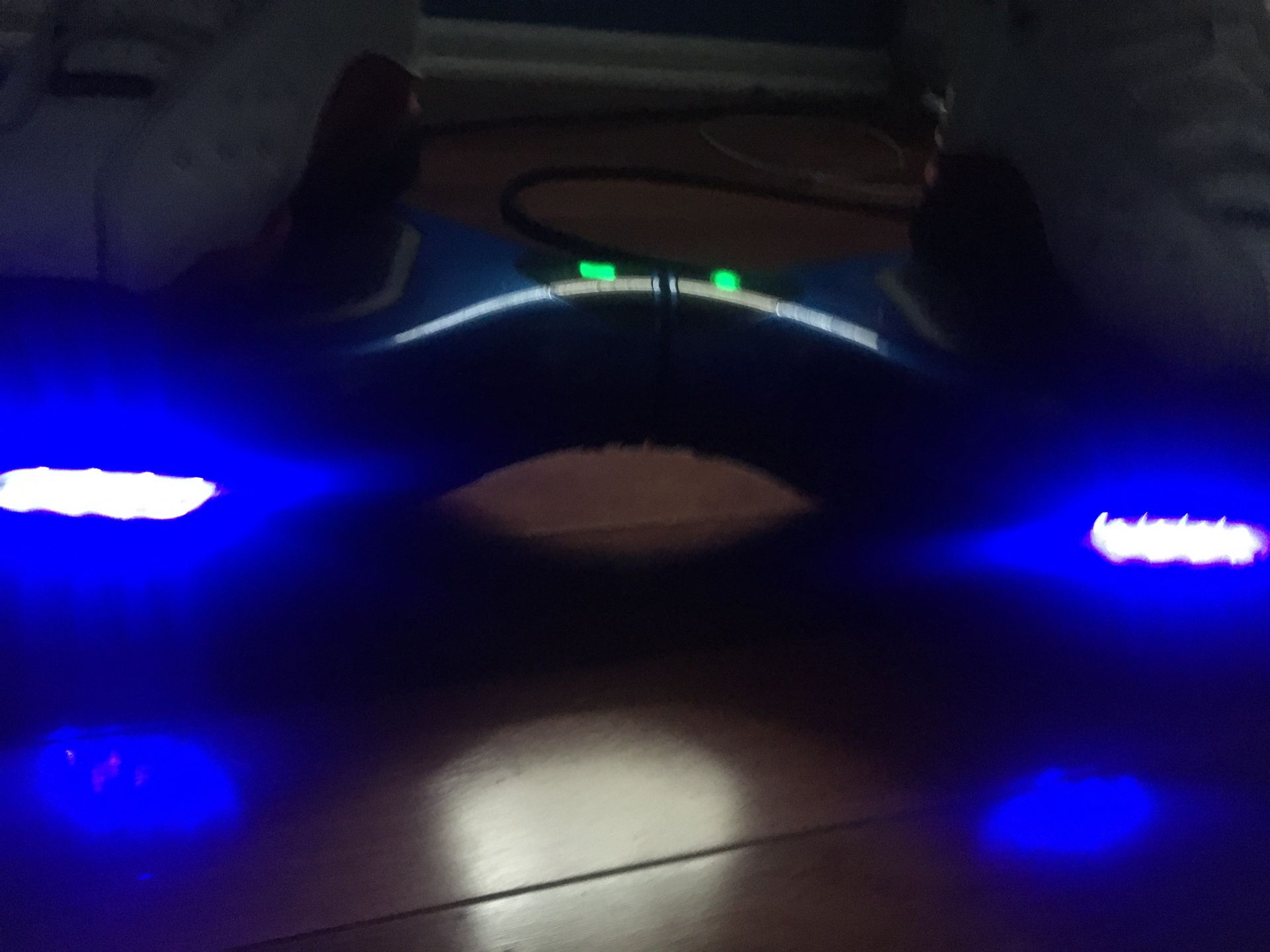 bright led chrome blue hoverboard