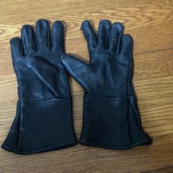 Womens Leather Motorcycle Ridding Gloves 
