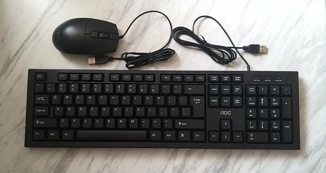 Wired Keyboard and Mouse Set