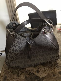 Grey Michael Kors purse