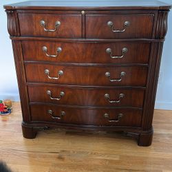 Wood File Cabinet W/4 Drawers