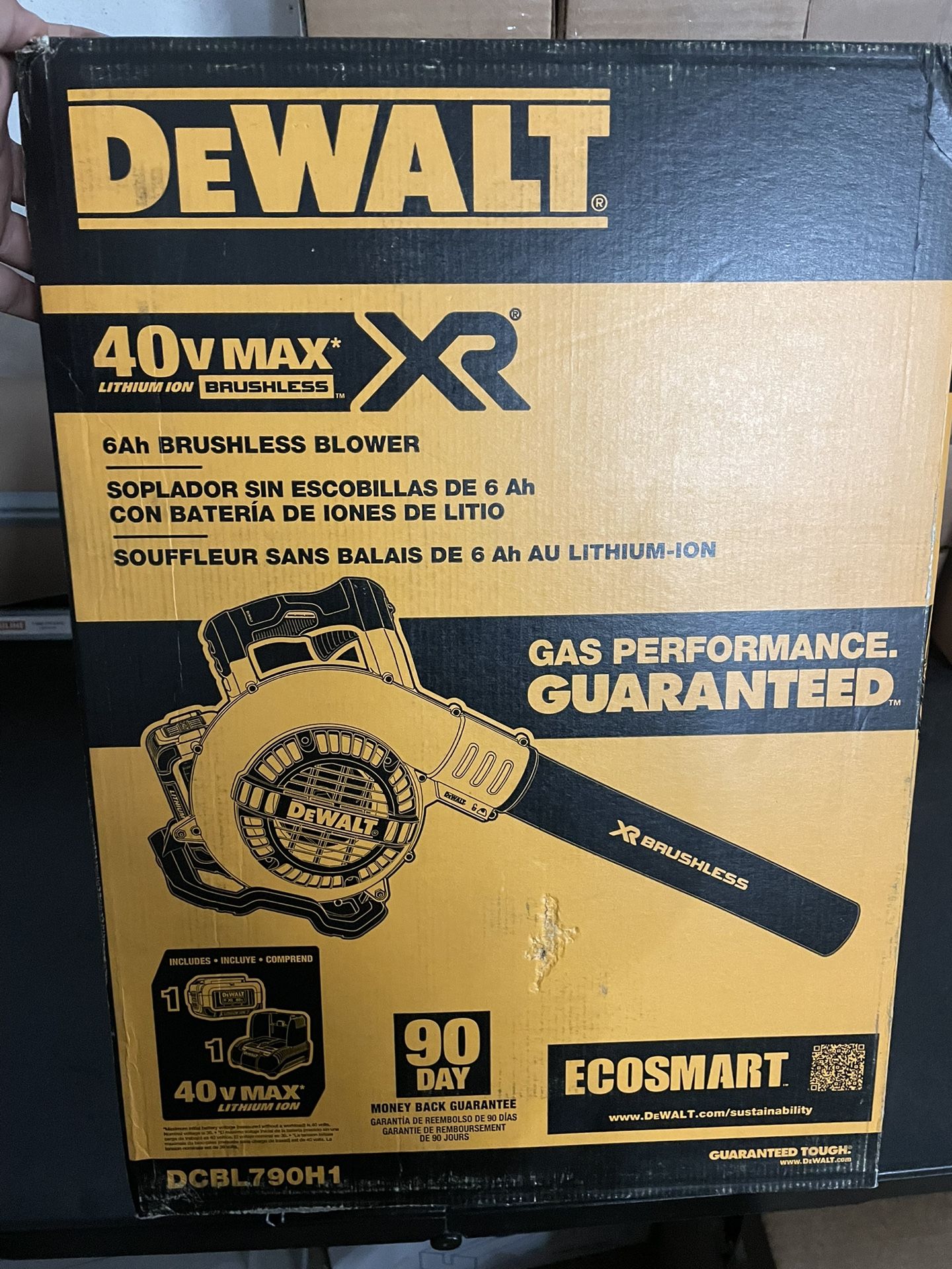 DEWALT DCBL790H1 40V MAX 6.0 Ah Lithium Ion XR Brushless Blower