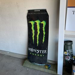 GIANT Monster Can Sign
