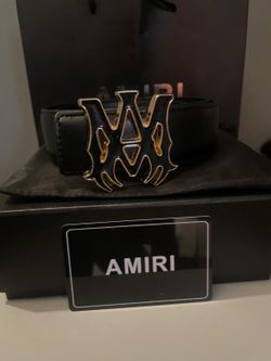 Amiri belt is size 42 but fit like 30