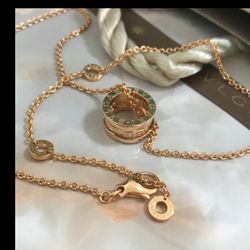 Rose Gold Brick Necklace