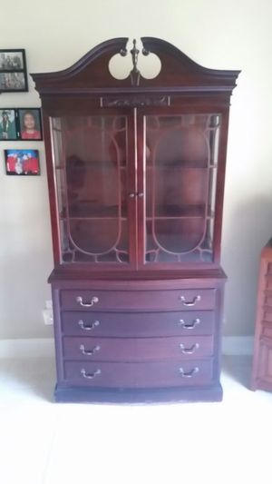 Antique Finch Fine Furniture Solid Mahogany China Cabinet For Antique Finch Fine Furniture Solid Mahogany China Cabinet For In Lutz Fl Offerup