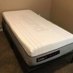 Purple 3  Mattress And Box Spring  Twin