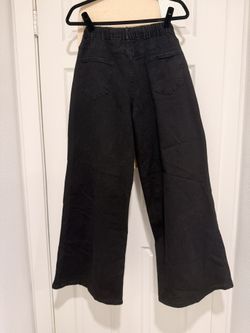Wide Leg Black Jeans Size 6 New With Tags