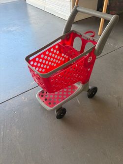 Target toy shopping cart red