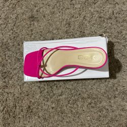 Square toed pump heels