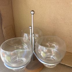 Mid-Century Modern Barware Condiment Holder