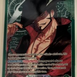 Dracule Mihawk - OP14-020 (Alternate Art) - The Azure Sea's Seven (OP14)
