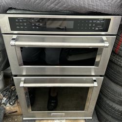 Kitchen Aid Convection Microwave And Wall Oven Combo 
