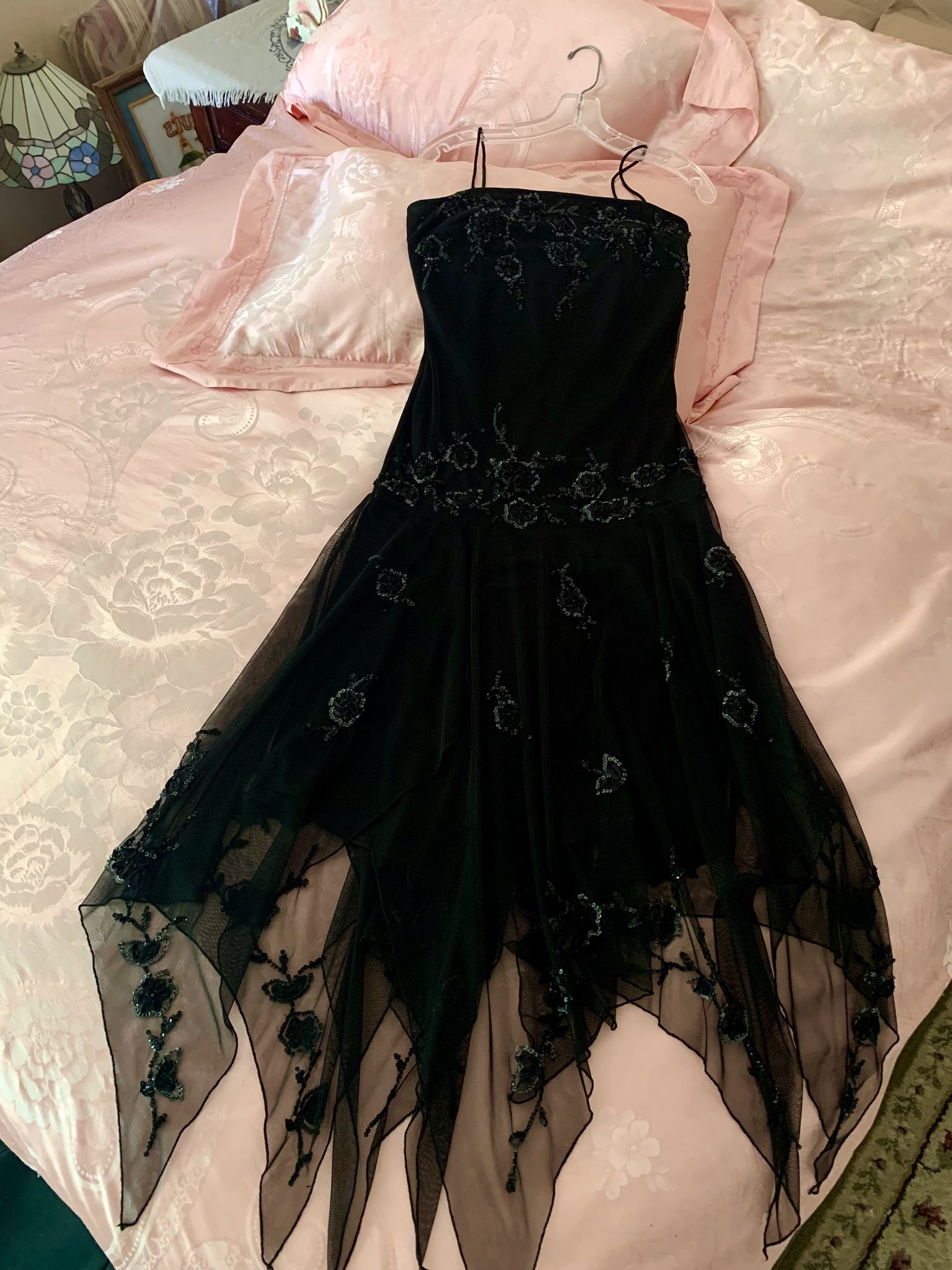 Black Sequins Dress Size Medium