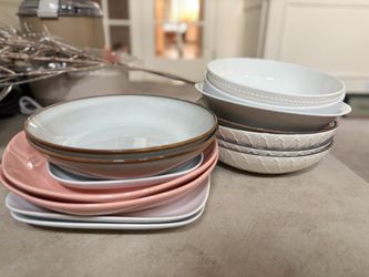 Mixed Ceramic Plates Set