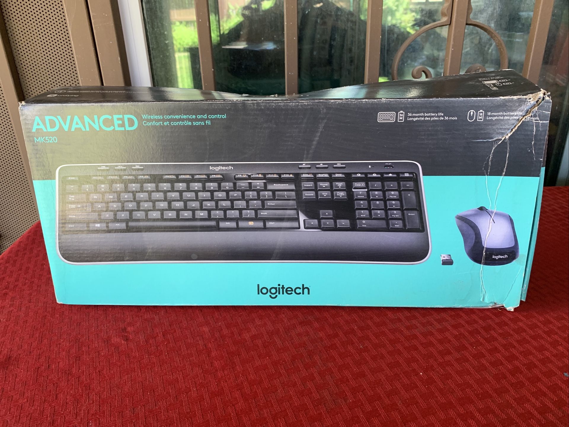 Logitech MK520 Advanced Wireless Keyboard & Mouse Combo New In Sealed Box