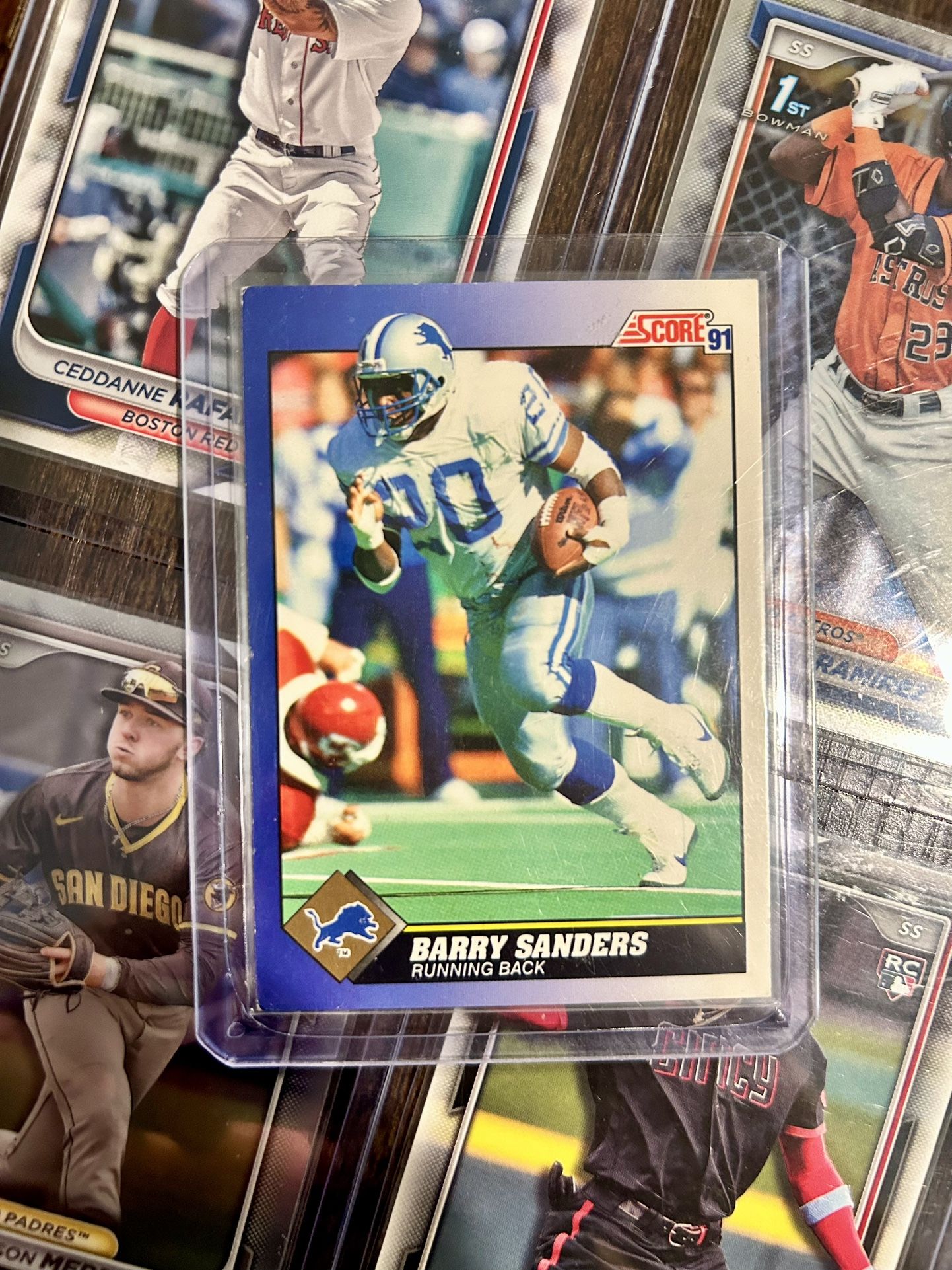 Barry Sanders Score ‘91 Card