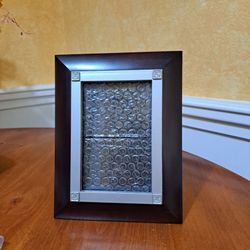 Dark Brown Picture frame 7 by 9 in holds 4 by 6 in picture