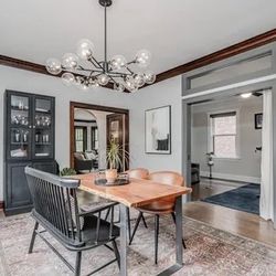 Room & Board Live Edge Walnut Table