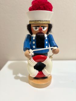 Steinbach’s  Wooden 12” SAILOR  NUTCRACKER w/ Life Saver Tuve & original tag