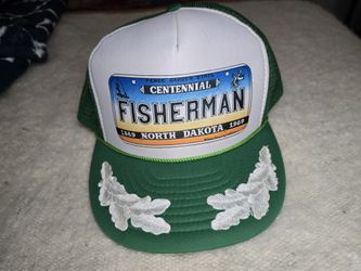 VTG. NORTH DAKOTA 100 Years FISHING HAT 1998 SNAPBACK