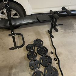 complete bench press and weights