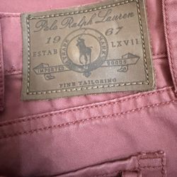 Polo Ralph Lauren 36x32 Slim Fit Red 5-Pocket Jeans Cotton Stretch