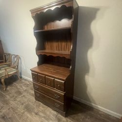 Wooden Hutch with Drawers