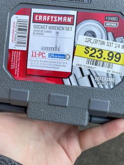 Craftsman 11pc 1/4in Socket Wrench Set