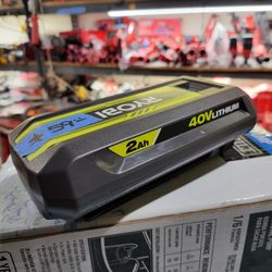 RYOBI 40V BATTERY 2.0 AH 