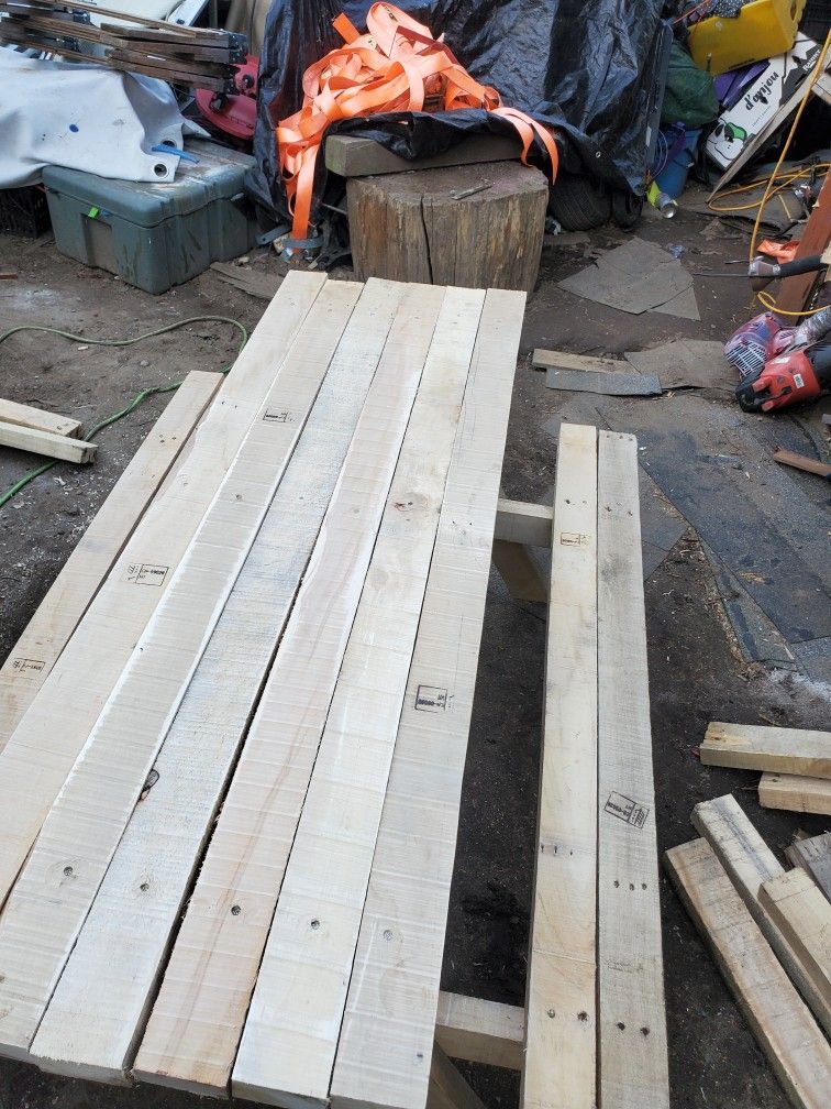 Kids Sized Picnic Table Sanded Stained And Waterproofed