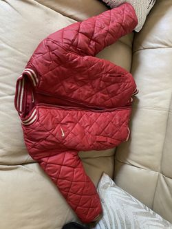 Nike reversible leather jacket size 8