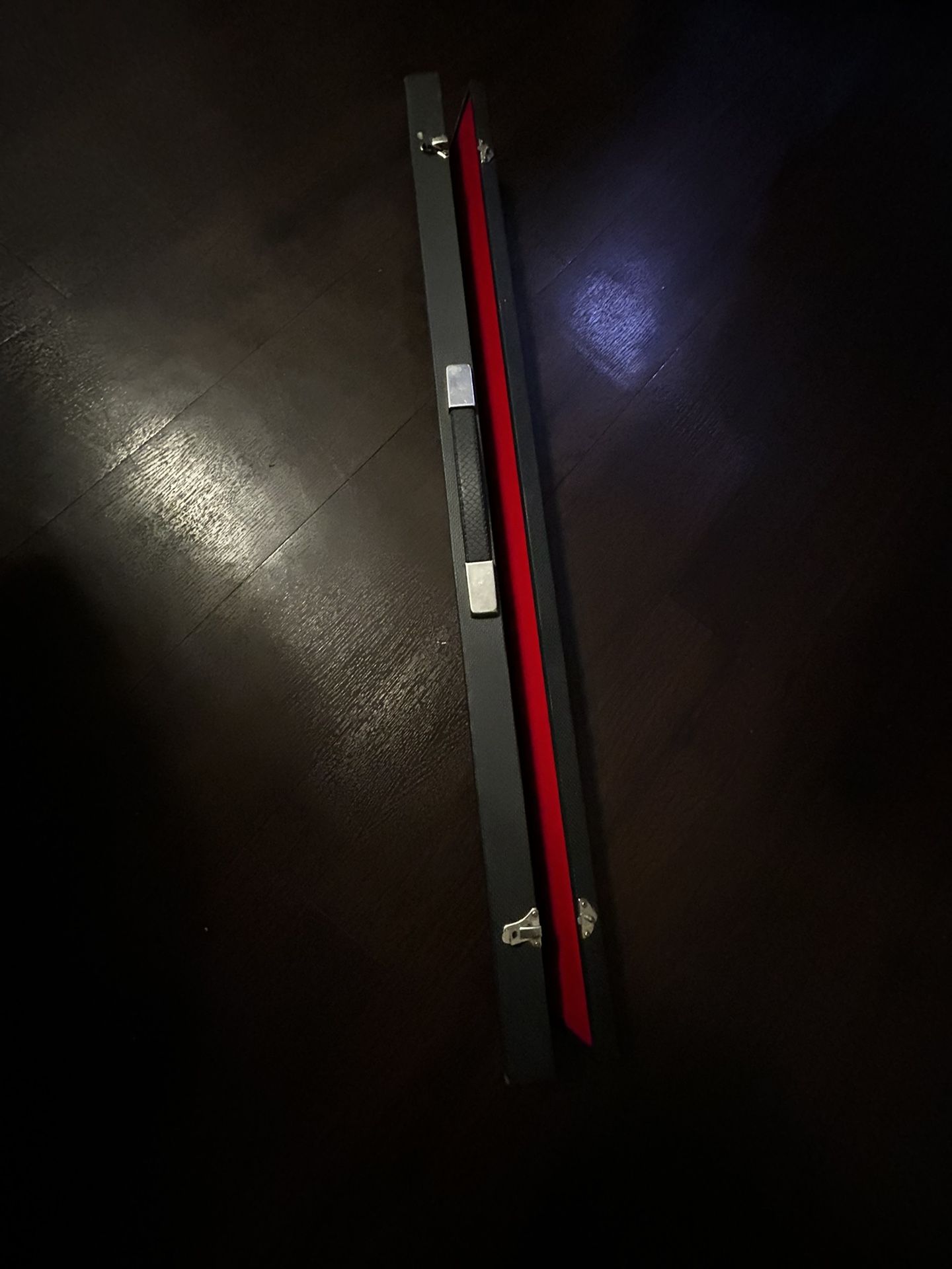 Pool Cue Wood with An Ornate Carved Design Vintage 2 Piece