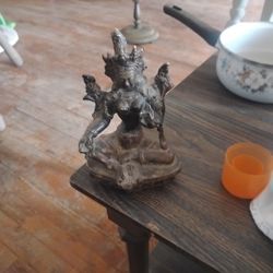 6 Inch Solid Brass Green Tara