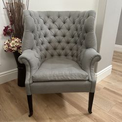 RH Tufted Wing Chairs
