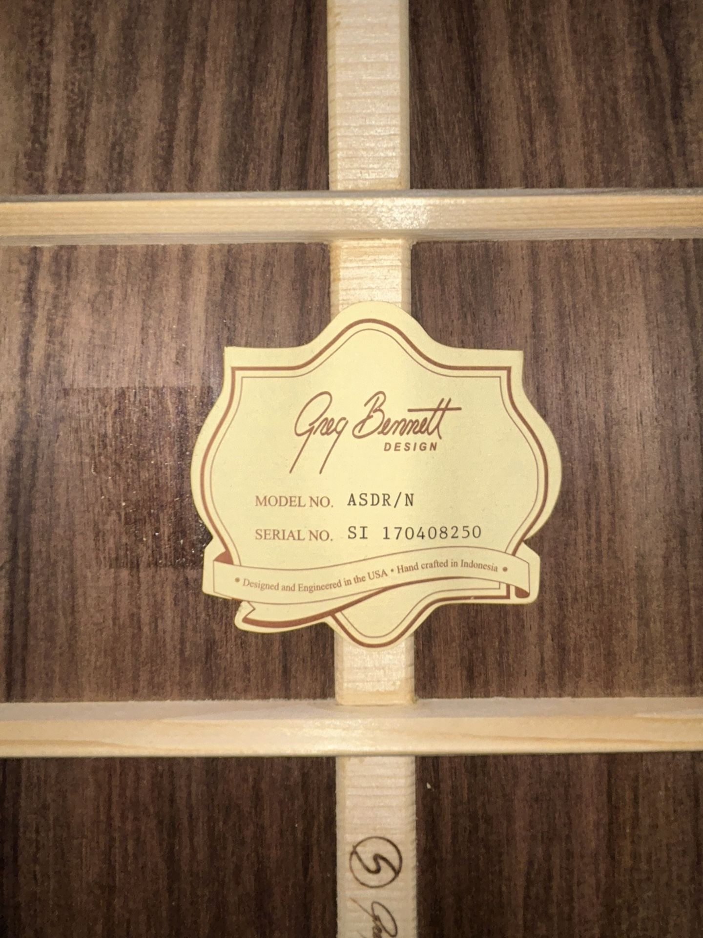 Greg Bennett Acoustic Guitar