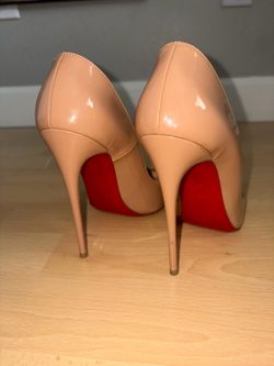 Authentic Christian Louboutin Beige So Kate pumps