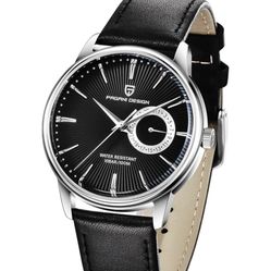 Pagani Design Mens Leather Watch 
