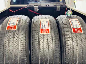 Three 3️⃣ Used Tires Good Condition 205/60R16” Firestome