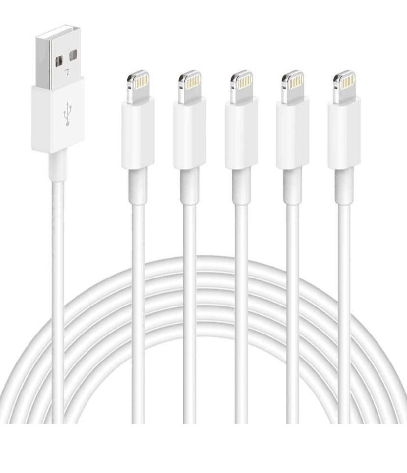 iPhone Charger,5 Pack (10 FT) [Apple MFi Certified] Charger Lightning to USB Cable Compatible iPhone 12/11 Pro/11/XS MAX/XR/8/7/6s/6/plus,iPad Pro/Air