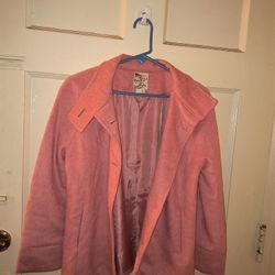 Women's Juelle Pink Coat/Jacket Size L