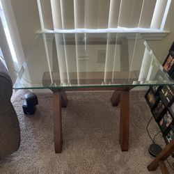 Glass Coffee Table And End Table