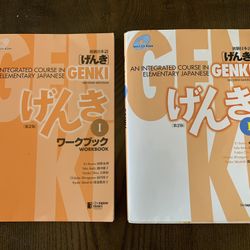 Japanese GENKI Textbook and Workbook