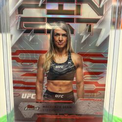 2025 Topps Finest UFC Mackenzie Dern Red Rare Refractor 2/3 